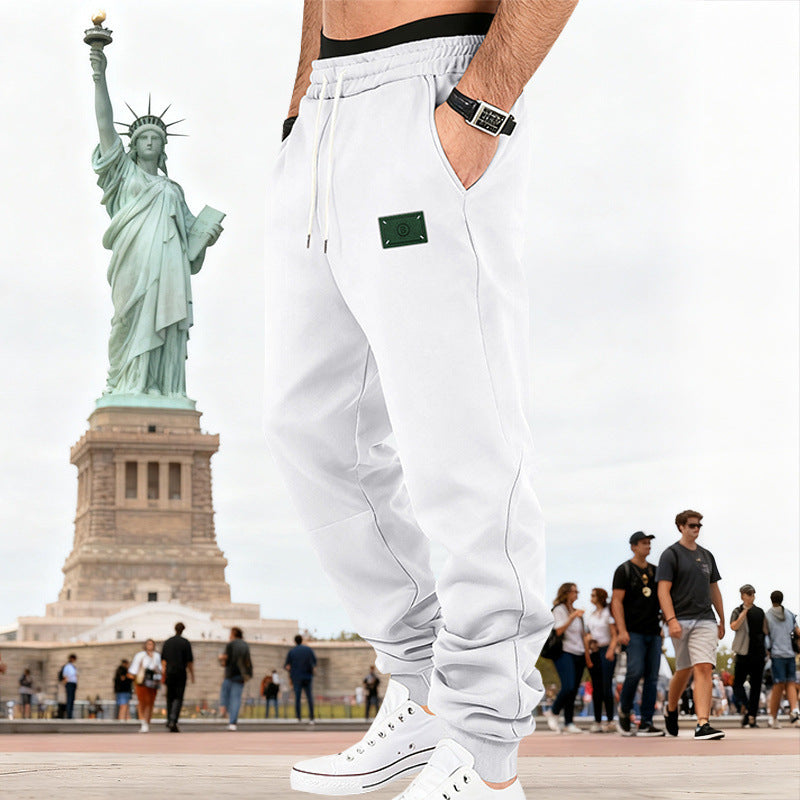 Herren Slim-Fit Sweat-Jogger mit elastischem Bund, Tunnelzug und gerippten Bündchen Shop Nory
