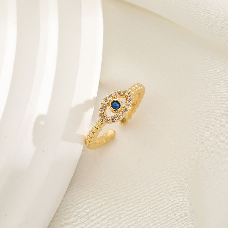Damen Ring mit eleganter Augenstein-Applikation Shop Nory