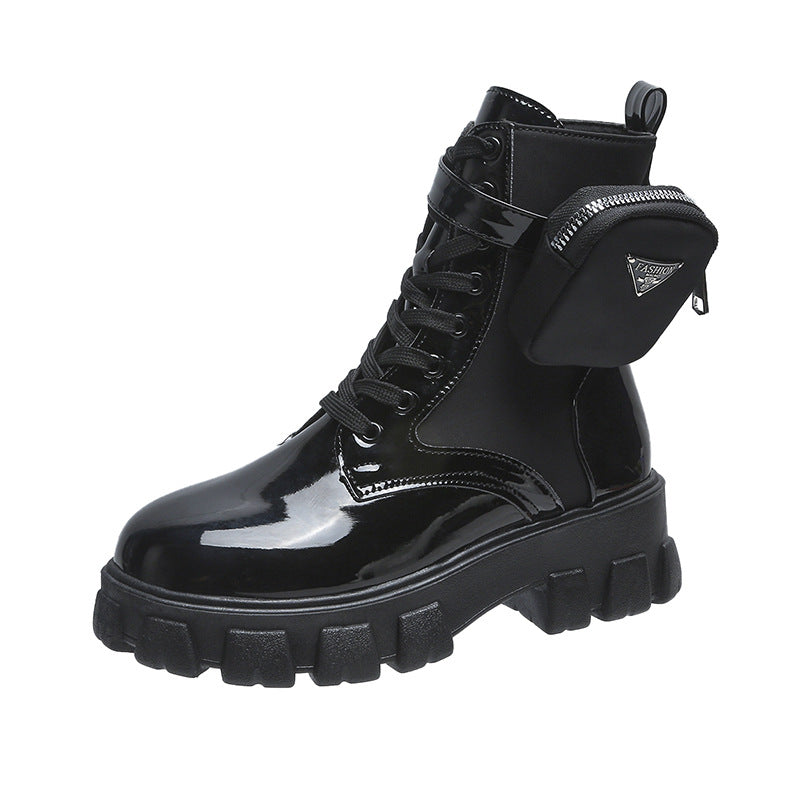 Damen High-Top Stiefel mit robustem Sohlendesign und praktischem Reißverschluss