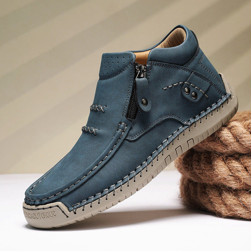 Herren Bequeme und modische Stiefeletten mit Reißverschluss