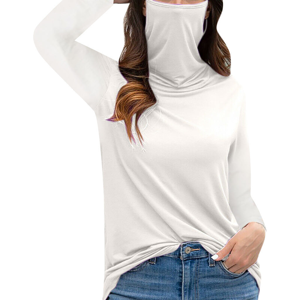 Damen Camouflage-Jersey-Longsleeve mit integriertem Schlauchkragen Shop Nory