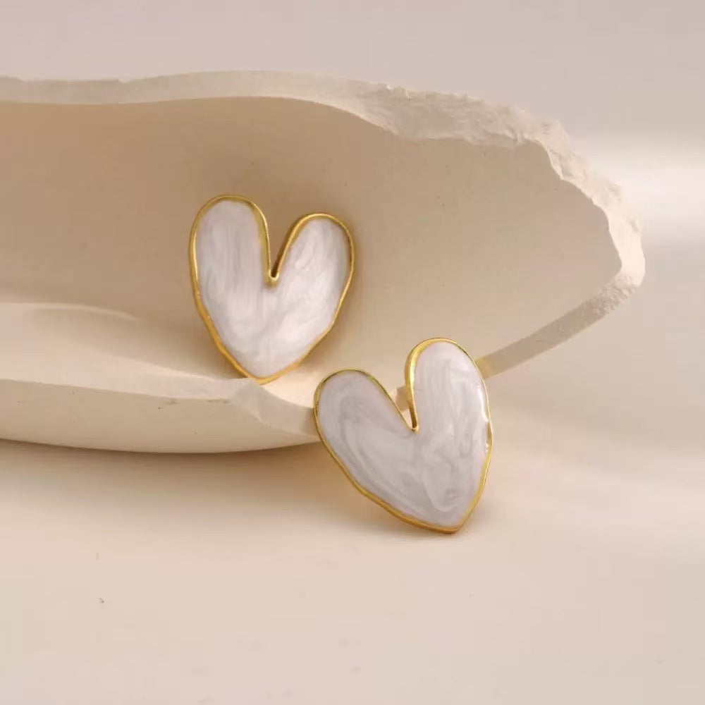 Damen Ohrringe mit kreativem Herzdesign Shop Nory