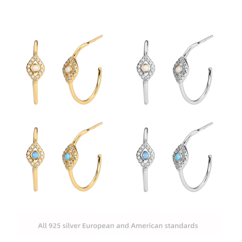 Damen Ohrstecker mit Zirkon und hochwertigem 925 Sterling Silber Shop Nory