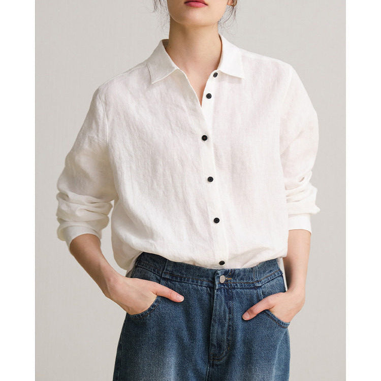 Damen Modische langärmlige Bluse Shop Nory