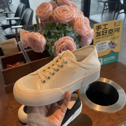 Damen Plateausneaker mit gestricktem Obermaterial und dicker Plattformsohle Shop Nory