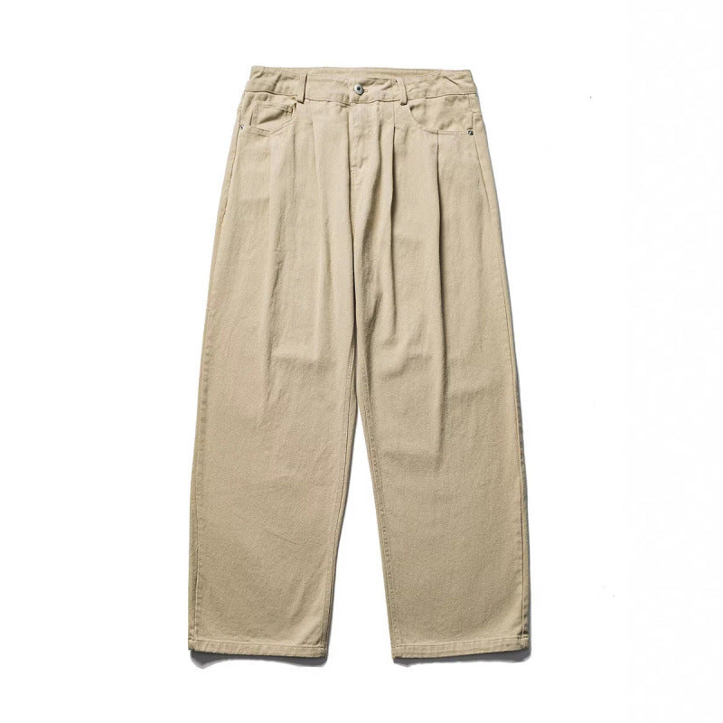 Herren Weite Bundfalten-Hose im Relaxed-Fit aus Baumwoll-Twill Shop Nory