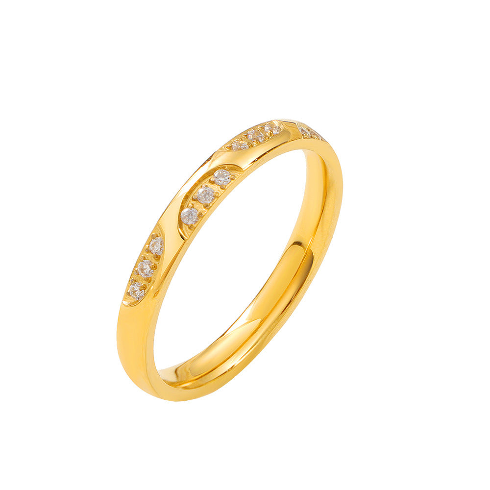 Damen filigraner Ring mit elegantem geschwungenem Design Shop Nory