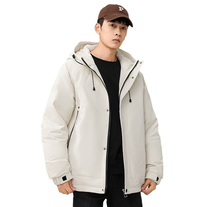 Herren Technische Winterjacke mit verstellbarem Kapuzenkragen Shop Nory