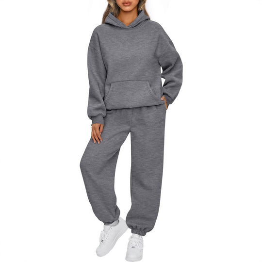 Damen nan Oversized Hoodie- und Jogginghose-Set aus weicher Baumwollmischung Shop Nory