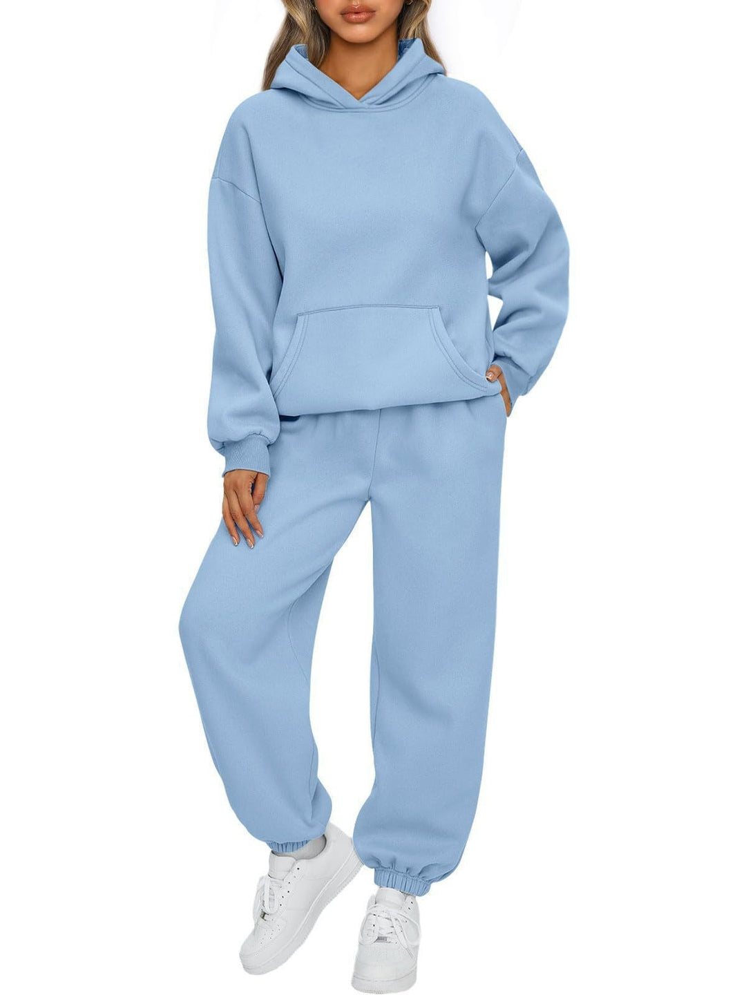 Damen nan gemütliches Lounge-Jogginganzug-Set mit Oversize-Hoodie und elastischer High-Waist Jogginghose Shop Nory