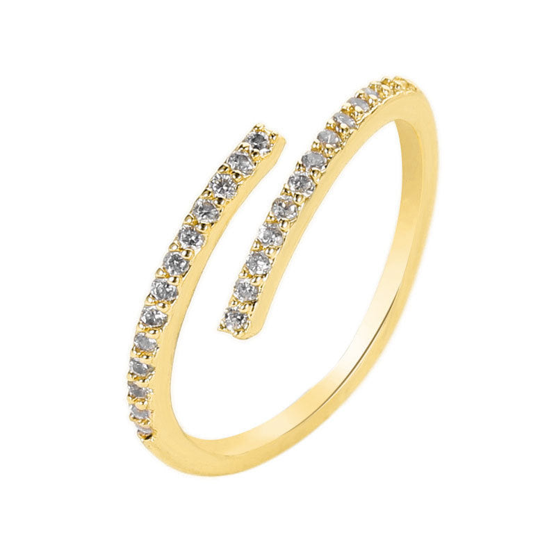 Damen Offener Ring mit funkelnden Zirkonia Shop Nory