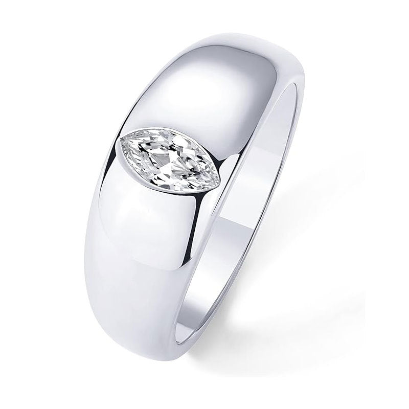 Damen Hochwertiger Ring mit Tropfen-Design und funkelndem Zirkonia Shop Nory
