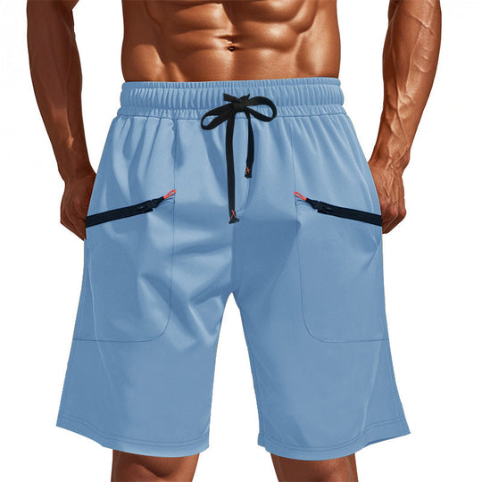 Herren Sportliche Shorts mit vielseitigen Taschen und elastischem Bund