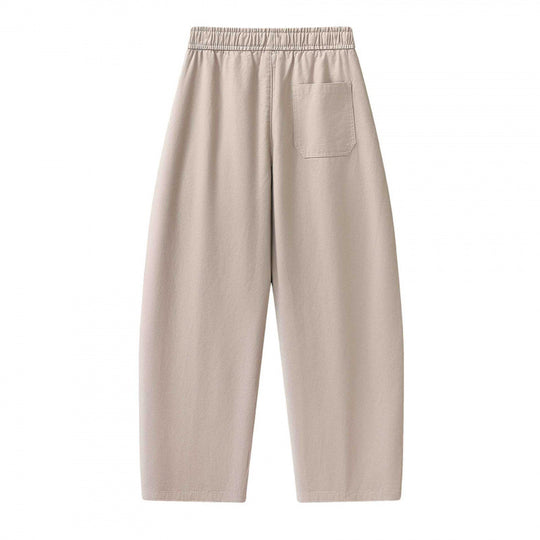 Unisex Weite knöchellange Cargo-Hose im Relaxed-Fit mit elastischem Tunnelzugbund und Reißverschlusstaschen Shop Nory