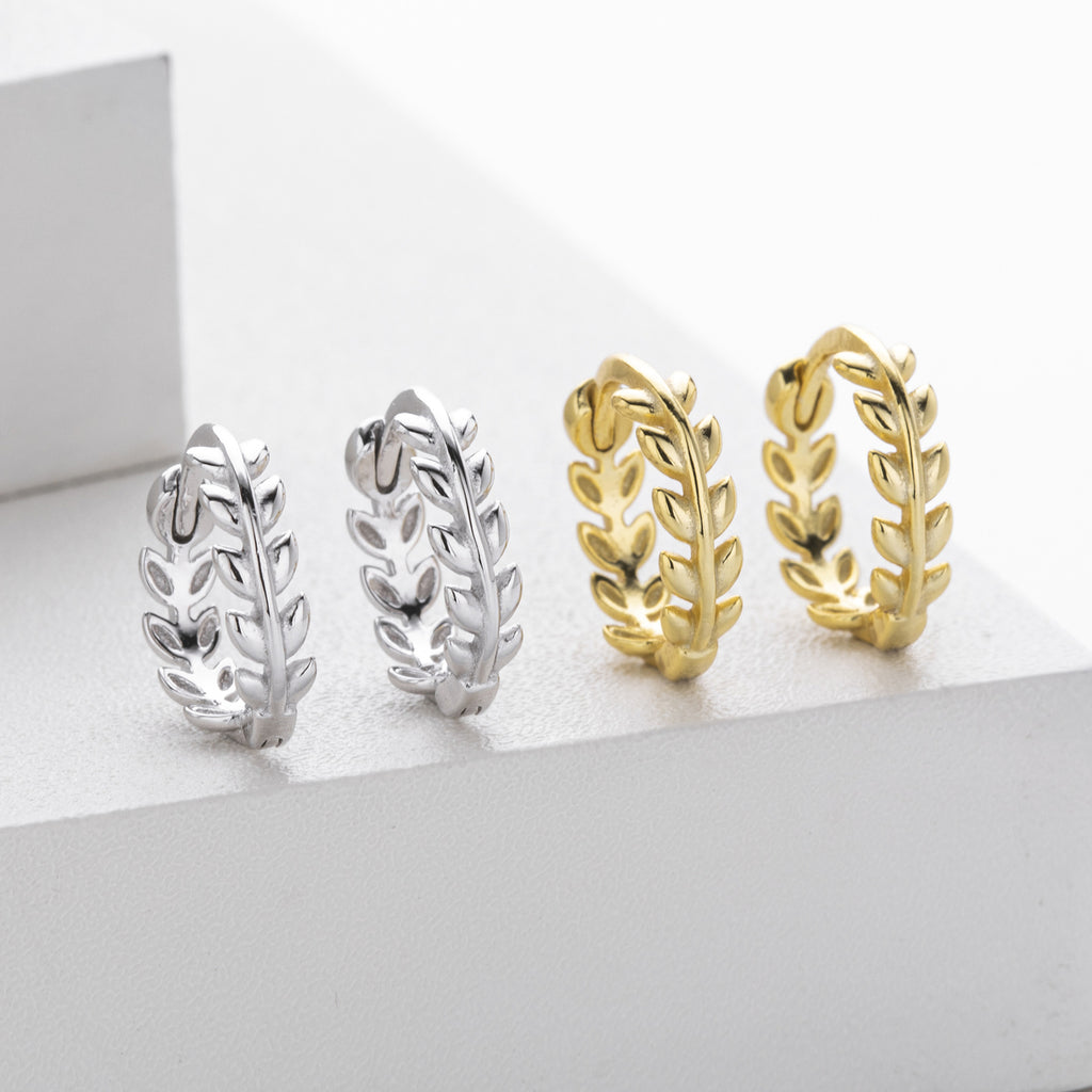 Damen Ohrstecker mit Blattdesign Shop Nory