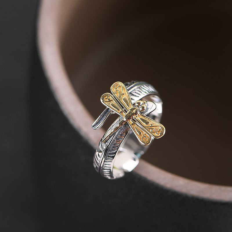 Damenring mit filigranem Libellenmuster Shop Nory