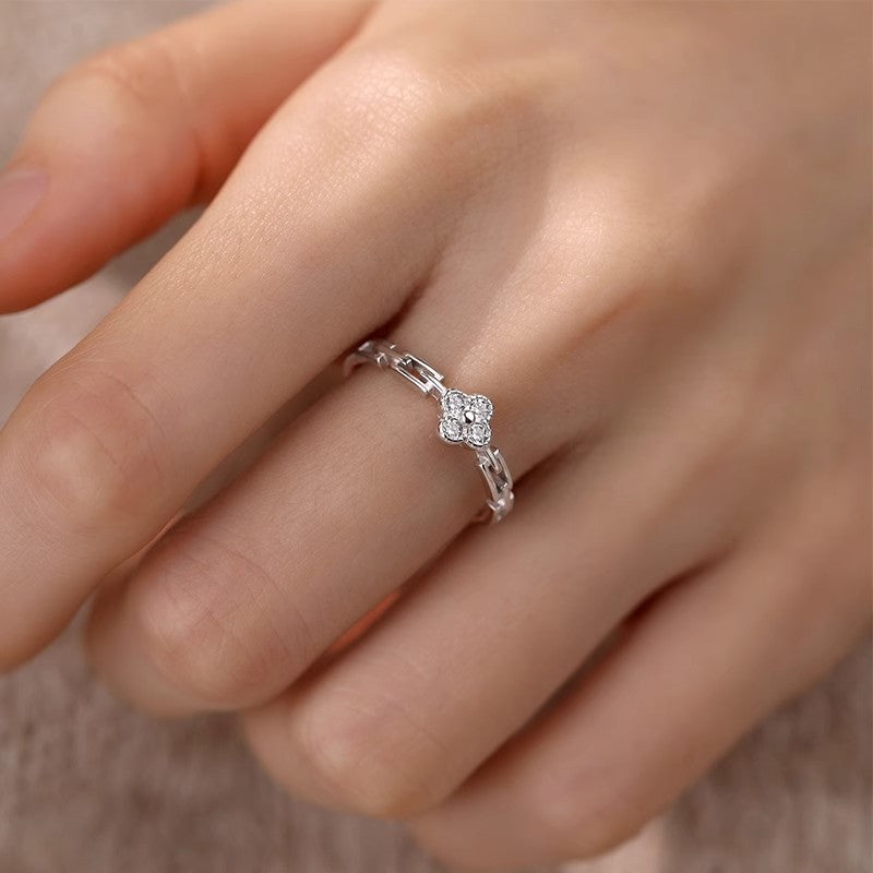 Damen feiner Ring mit elegantem Zirkonia-Akzent Shop Nory
