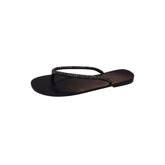 Damen Strandsandalen mit glitzerndem Riemendesign