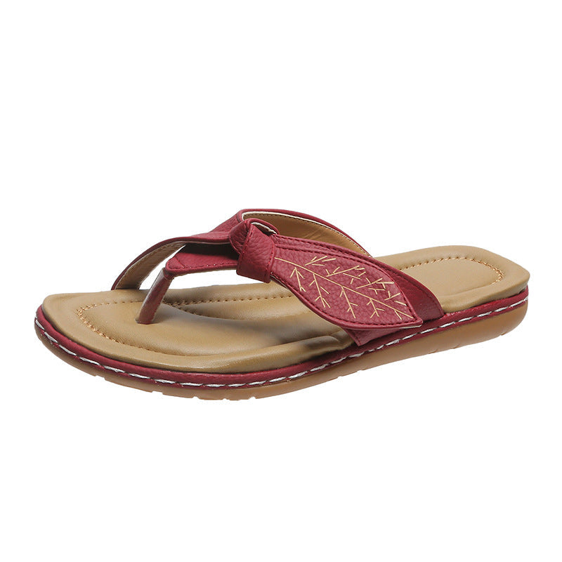 Damen Komfortable und stilvolle Zehentrenner-Sandalen Shopnory