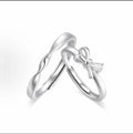 Damen Verlobungsring-Set mit eleganten Schleifen- und Wellen-Design Shop Nory