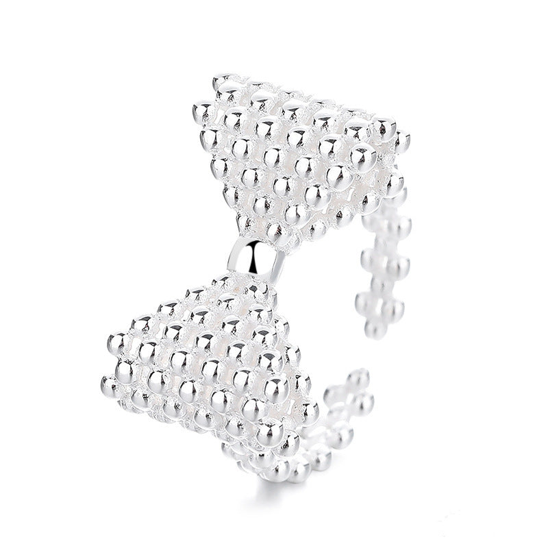 Damen Ring im verspielten Schleifen-Design aus hochwertigen Perlen Shop Nory