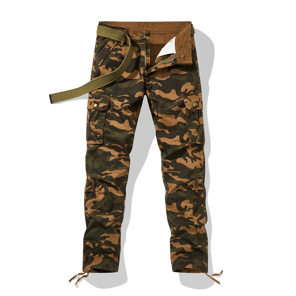 Herren Cargohose im Utility-Stil mit verstärkten Knien, Mehrfachtaschen und Kordelbund Shop Nory