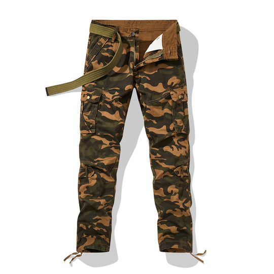 Herren Cargohose im Utility-Stil mit verstärkten Knien, Mehrfachtaschen und Kordelbund Shop Nory