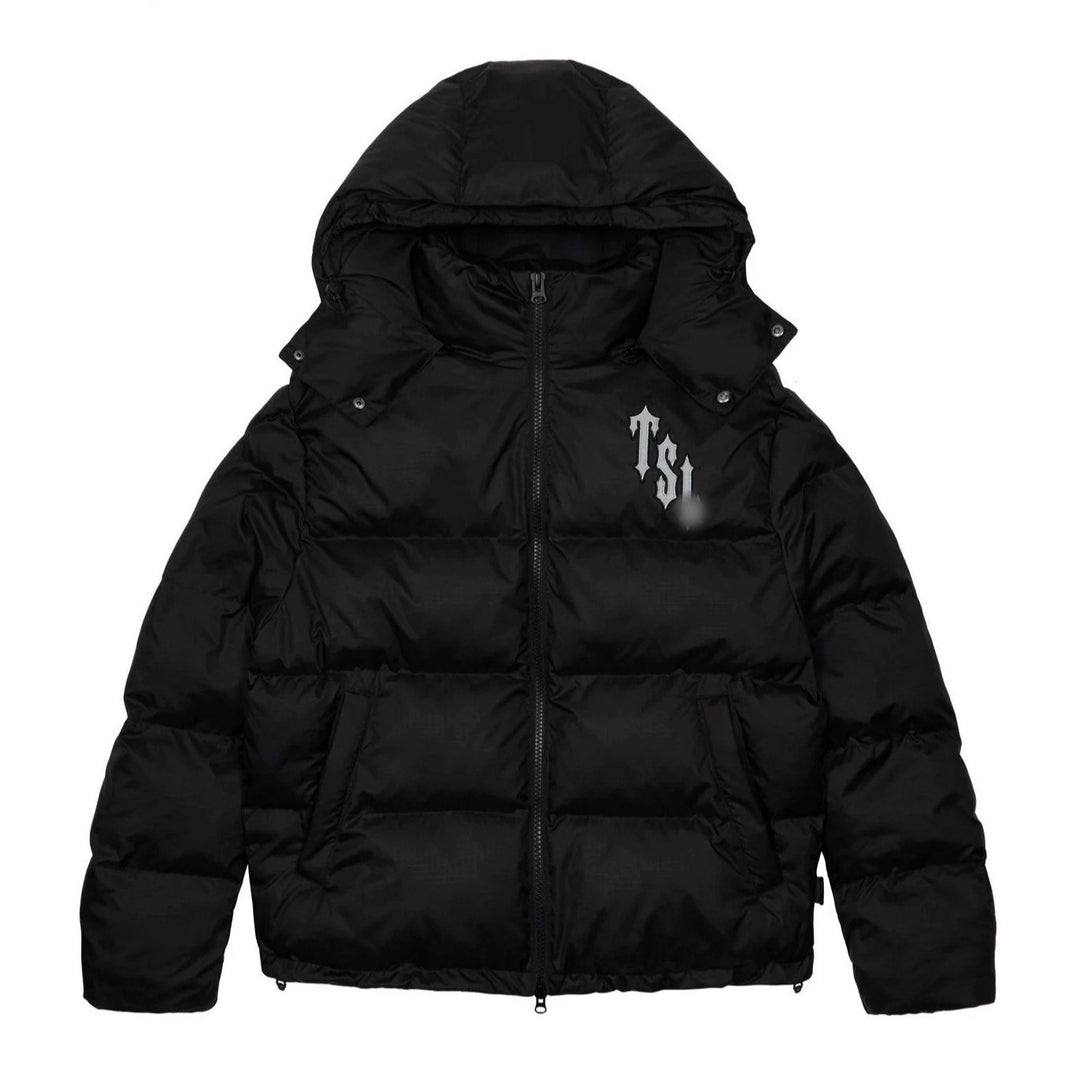 Herren Trendige Daunenjacke mit Kapuze