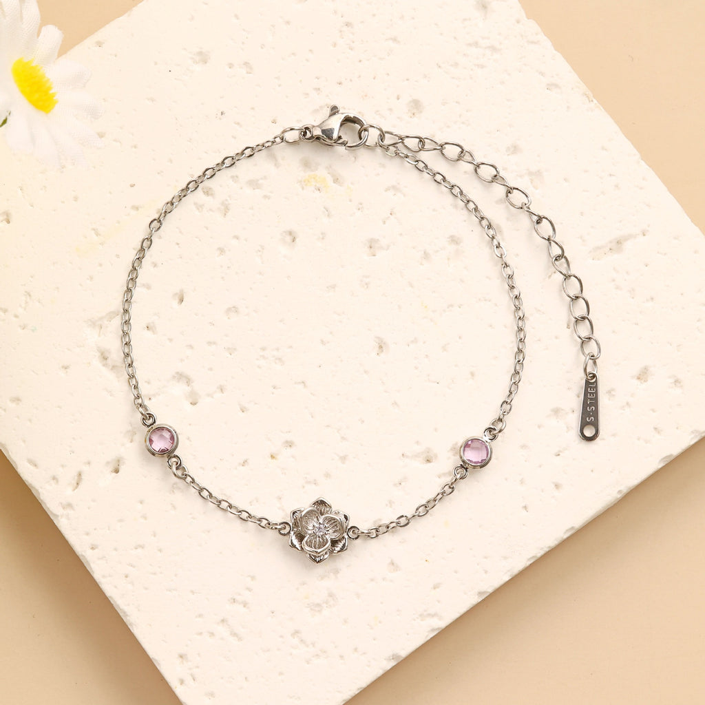 Damen filigranes Armband mit floralem Design Shop Nory