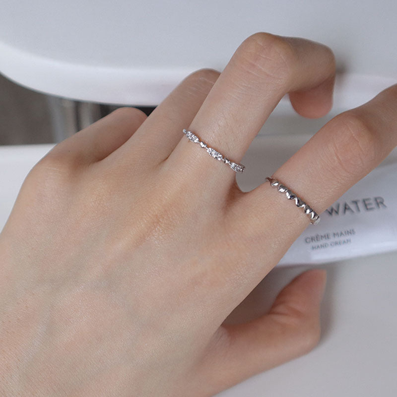 Damen Zarter Zirkonia Ring mit funkelnden Akzenten Shop Nory