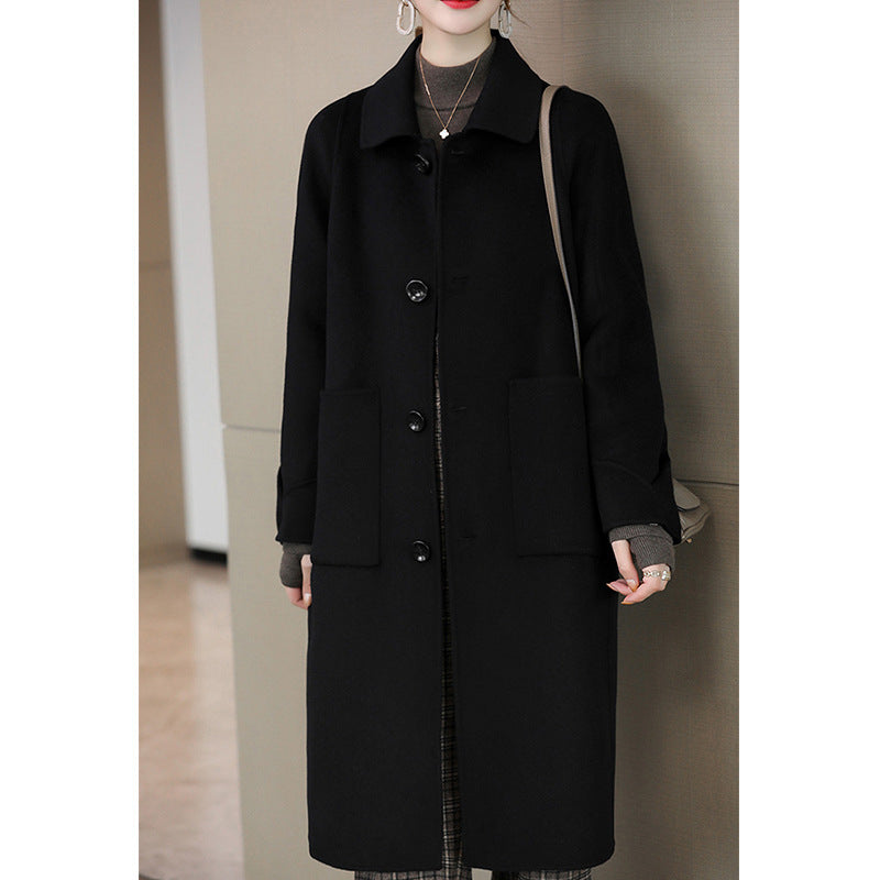 Damen Stilvolle Wollmantel Shop Nory