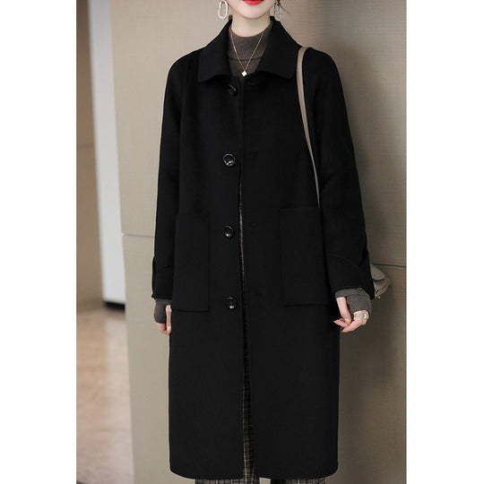 Damen Stilvolle Wollmantel Shop Nory