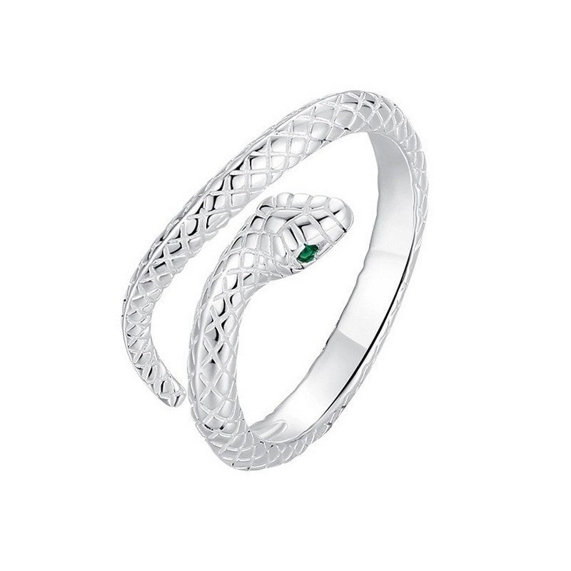 Damen Offener Ring mit kunstvollem Schlangen-Design Shop Nory