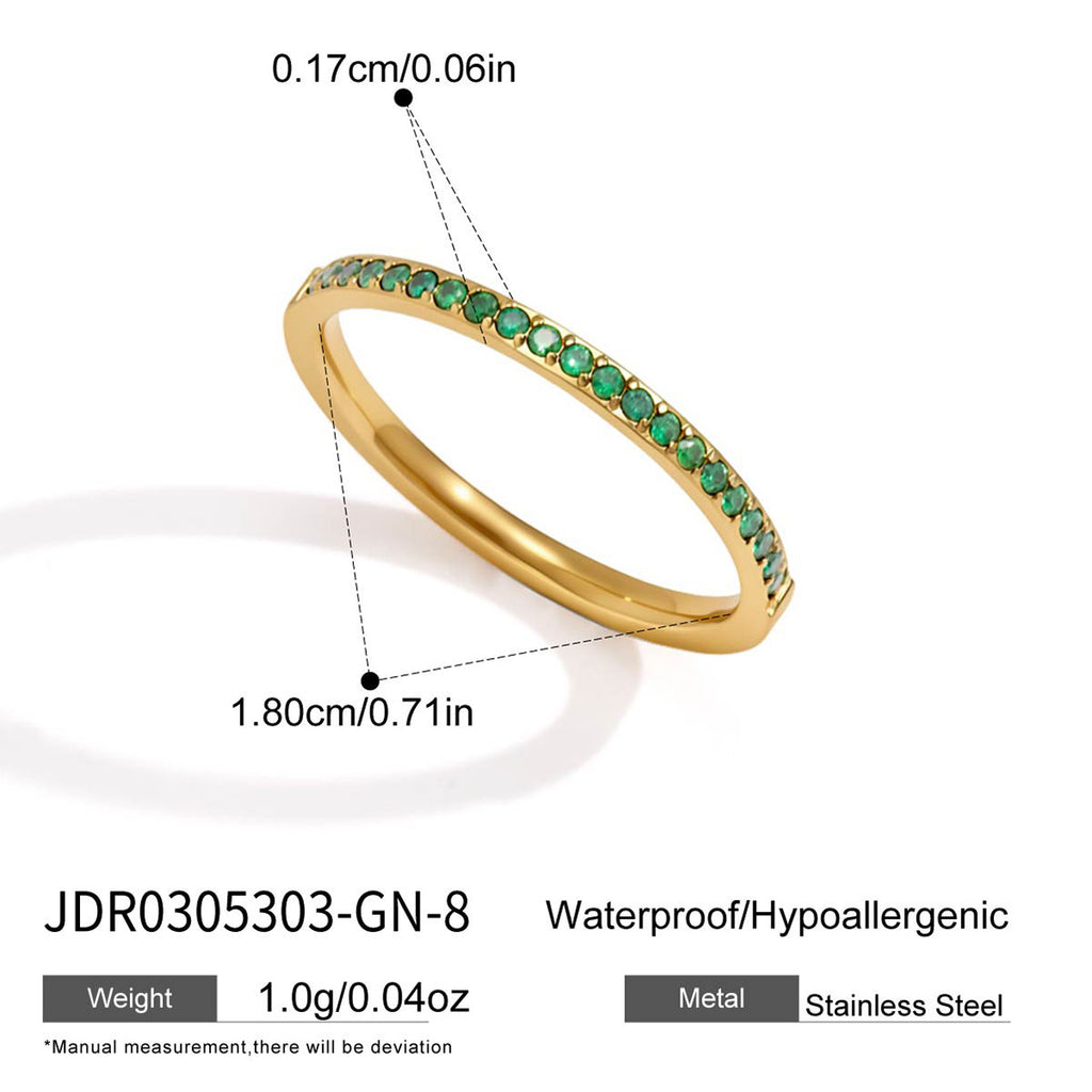Damen eleganter Schmuckring mit strahlenden Zirkonia Shop Nory