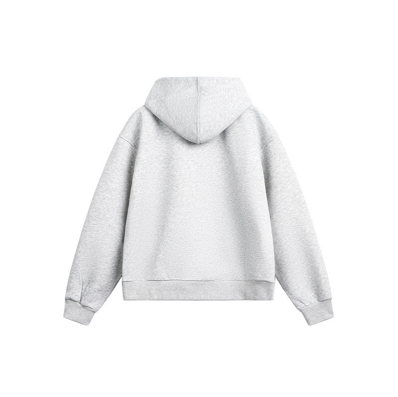 Unisex Leichte Oversize‑Kapuzen‑Sweatjacke mit durchgehendem Reißverschluss, Raglanärmeln und Eingrifftaschen Shop Nory