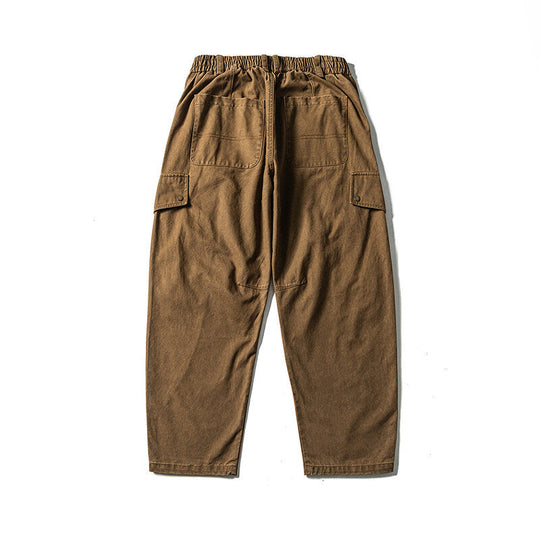 Herren Lässige Workwear-Cargohose mit Gummibund und aufgesetzten Klappentaschen Shop Nory