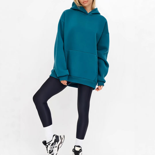 Damen Sportlicher Kapuzenpullover