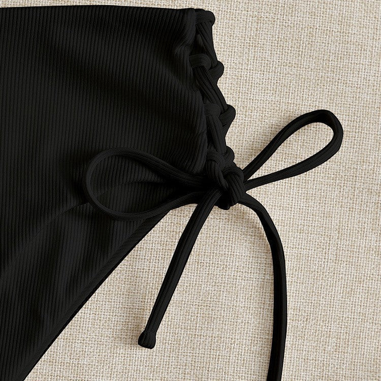Damen Bikini-Set mit raffiniertem Schnürdetail Shopnory