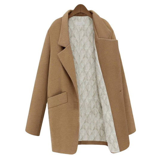 Damen Oversize Wollmix Shortcoat mit gesteppter Innenfütterung und Pattentaschen Shop Nory