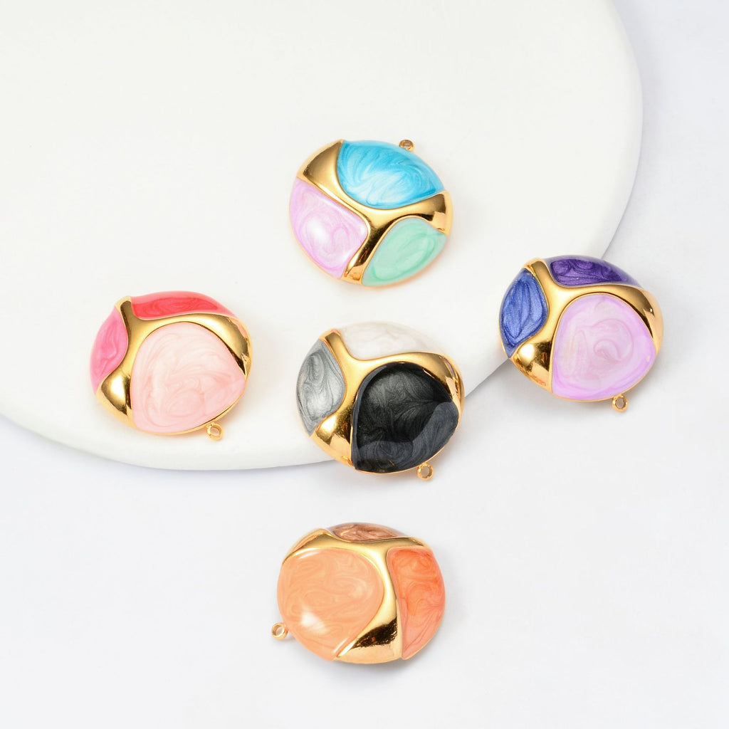 Damen Anhänger mit kunstvollem Farbenspiel und elegantem Goldakzent Shop Nory