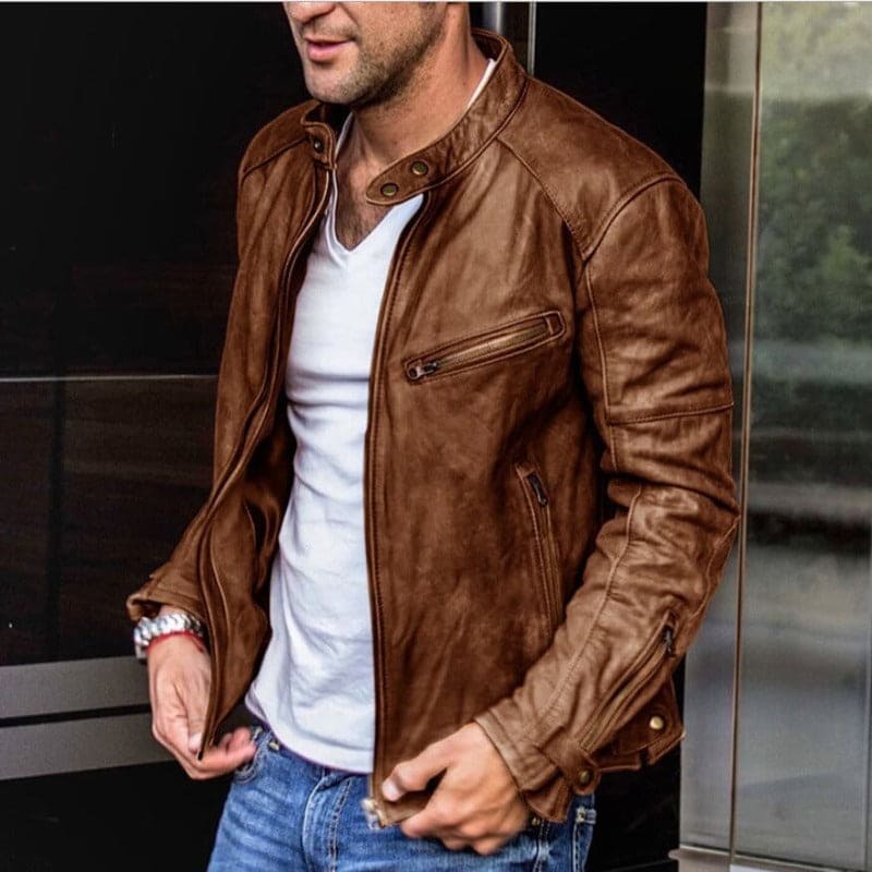 Shopnory | Stilvolle Lederjacke Herren Max