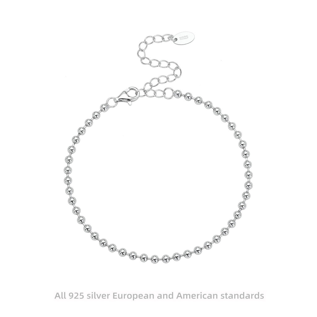 Damen Armband mit luxuriösen Kugelverzierung aus hochwertigem 925 Sterling Silber Shop Nory