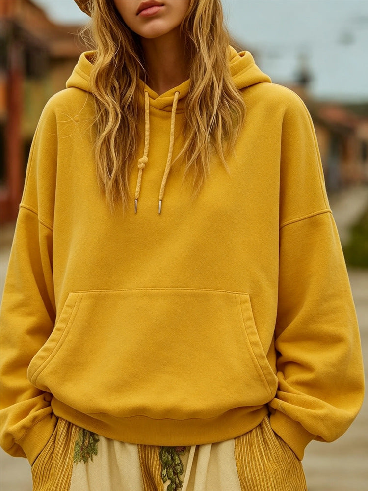 Damen Oversize-Kapuzenpullover mit Kängurutasche und Relaxed-Fit Shop Nory