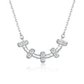 Damen Halskette mit elegantem Zirkonia-Akzent und kunstvollem Design Shop Nory