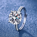 Damen Funkelnder Solitär-Ring mit exquisitem Zirkonia Shop Nory