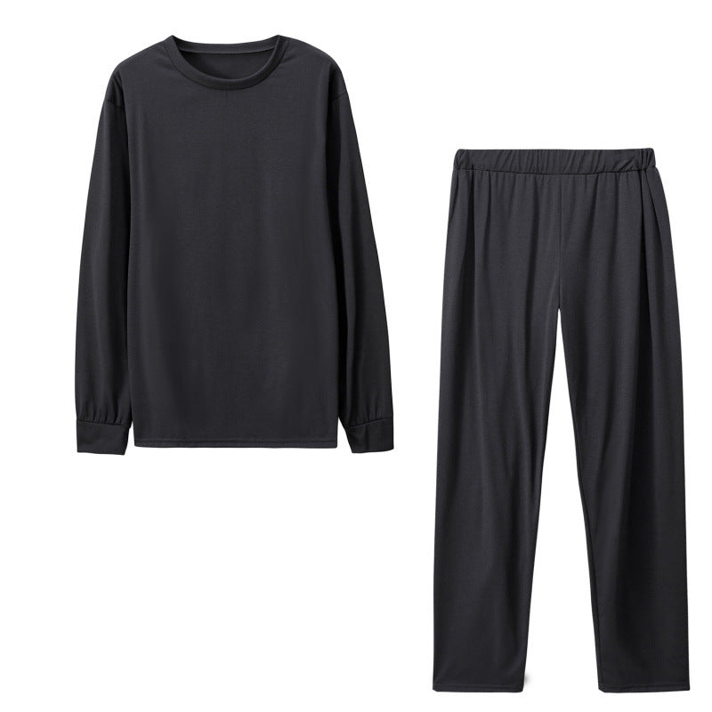 Damen Langarm Schlafanzug Set mit elastischen Hosen