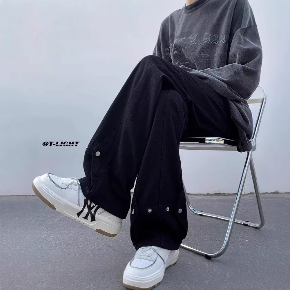 Damen Lässige Weitgeschnittene Chino-Hose Shop Nory