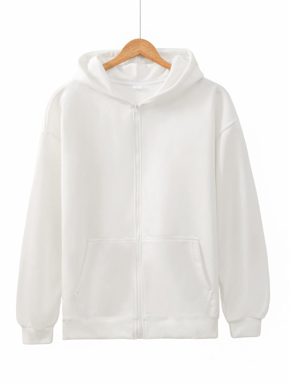 Unisex nan leichter Reißverschluss-Hoodie mit innen angerautem French-Terry, flachen Nähten und Kängurutaschen Shop Nory