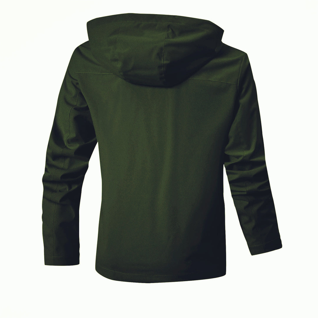 Herren Technische Parka-Jacke mit Kapuze, Reflektierenden Details und Karo-Innenfutter Shop Nory