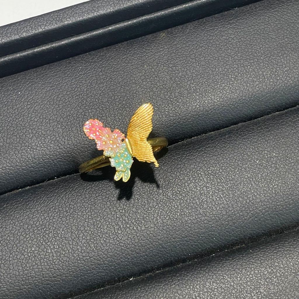 Damen Ring mit kunstvoll gestaltetem Schmetterlingsdesign Shop Nory
